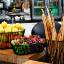 Koszyk na pieczywo i owoce 29x18 cm Revol Touch czarny, stalowy RV-650496-1