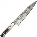 Krótki nóż szefa kuchni ręcznie kuty 18 cm Takeshi Saji WBB stal R-2 HB-457