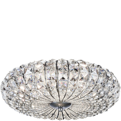 Kryształowa lampa sufitowa okrągła Broche Maytoni Classic DIA902-04-N