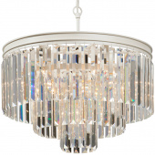 Kryształowa lampa wisząca, okrągła Vitaluce VE5151-0/6+3+1