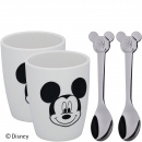 Kubeczki porcelanowe i łyżeczki stalowe Myszka Miki WMF Disney 1296446042