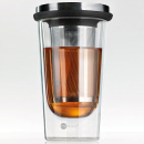 Kubek izolowany ze stalowym zaparzaczem do herbaty Primo Jenaer Glas SH-116576-1