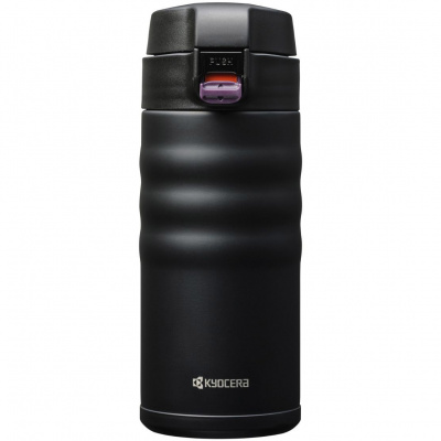 Kubek termiczny z powłoką ceramiczną 350 ml Kyocera Flip Top czarny MB-12FBK