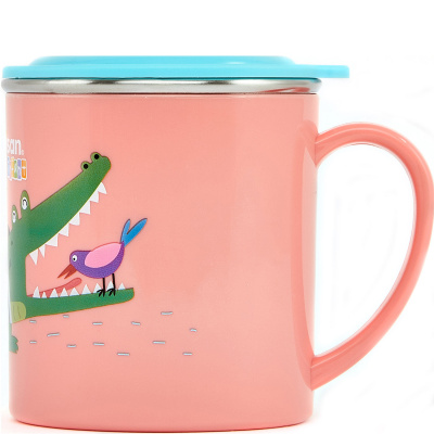 Kubek z uchem dla dzieci różowy Infant Cuitisan EC10105P