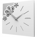 Kwadratowy zegar na ścianę Merletto CalleaDesign biały 56-10-1-1
