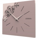 Kwadratowy zegar na ścianę Merletto CalleaDesign szara śliwka 56-10-1-34