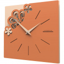 Kwadratowy zegar na ścianę Merletto CalleaDesign terakota 56-10-1-24