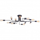 Lampa duża sufitowa industrialna na 12 żarówek retro Gilbert Maytoni Loft T532CL-12B