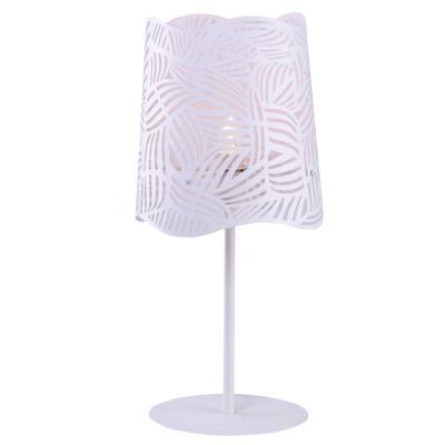 Lampa gabinetowa, biała, metalowy klosz Maracana Candellux 41-18024