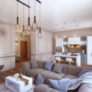 Lampa industrialna do salonu Spider Maytoni Loft T021-01-B