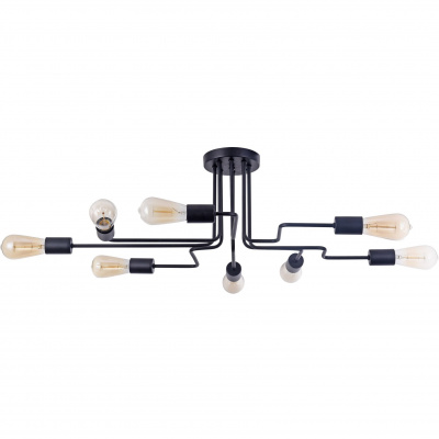 Lampa industrialna na 8 żarówek retro Gilbert Maytoni Loft T532CL-08B