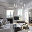 Lampa pająk biała na 6 żarówek, długie przewody Vitaluce VE4238-0/6PL