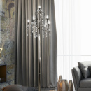 Lampa podłogowa kryształki na chromowanej podstawie Aurora Candellux 55-97593