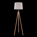 Lampa podłogowa na drewnianym trójnogu Calvin Maytoni Modern Z177-FL-01-BR