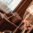 Lampa podłogowa z przeźroczystym abażurem Grace Maytoni Classic ARM247-11-G