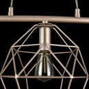 Lampa potrójna wisząca - klatki geometryczne na żarówki Soprano Maytoni T432-PL-03-G