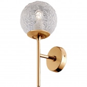 Lampa ścienna, szklany klosz z efektem mory Ligero Maytoni MOD061WL-01BS