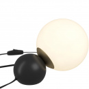 Lampa stołowa biała kula na czarno-złotej podstawie Nostalgia Maytoni MOD048TL-01G