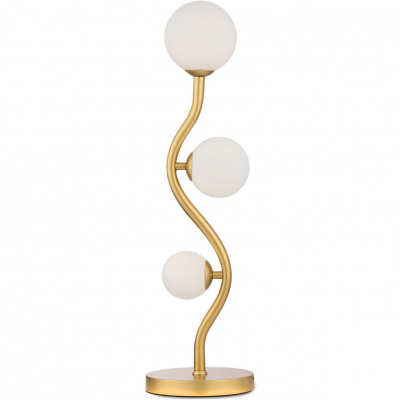 Lampa stołowa szklane kule na złotej fali Uva Maytoni MOD059TL-03G