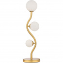 Lampa stołowa szklane kule na złotej fali Uva Maytoni MOD059TL-03G