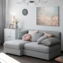 Lampa stołowa wysoka z białym abażurem Florero Maytoni MOD079TL-01CH