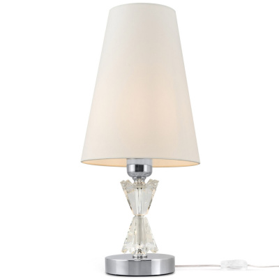 Lampa stołowa z białym abażurem Florero Maytoni MOD078TL-01CH