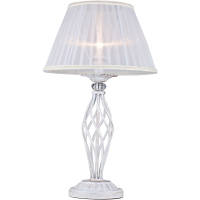 Lampa stołowa z przeźroczystym abażurem i kryształem Grace Maytoni Classic ARM247-00-G