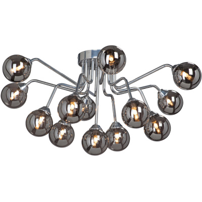 Lampa sufitowa 13 szklanych kul, chromowane ramiona Vitaluce VE4857-9/13PL
