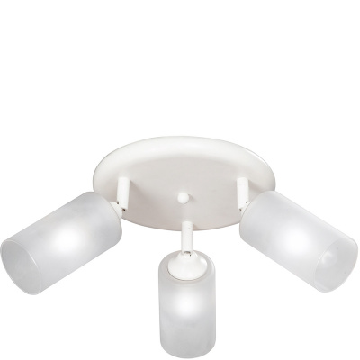 Lampa sufitowa biała 3 szklane klosze Vitaluce VE4294-0/3PL