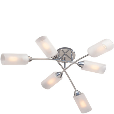 Lampa sufitowa białe klosze na chromowanych ramionach Vitaluce VE4188-9/6PL