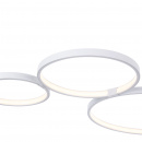 Lampa sufitowa białe koła LED Olympia Maytoni Modern MOD448-CL-5-45-W