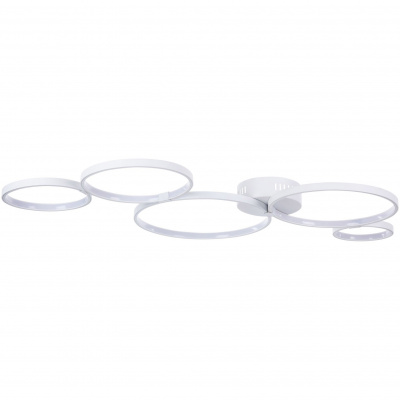 Lampa sufitowa białe koła LED Olympia Maytoni Modern MOD448-CL-5-45-W