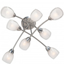 Lampa sufitowa chromowana - szklane klosze Vitaluce VE4186-9/8PL