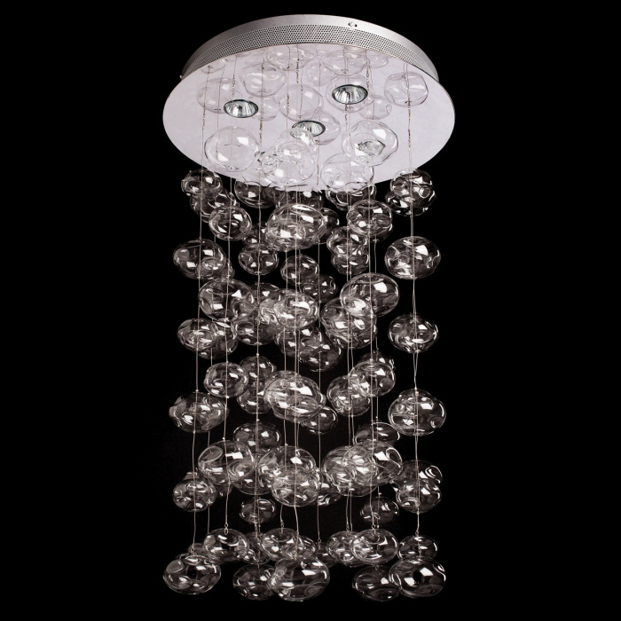 Lampa sufitowa chromowana z ozdobnymi wisiorkami MW-LIGHT Megapolis