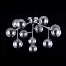 Lampa sufitowa kule z dymionego szkła na chromowanej podstawie Dallas Maytoni MOD545PL-12CH