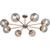 Lampa sufitowa szklane kule na jasno miedzianych ramionach Vitaluce VE4864-8/8PL