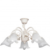 Lampa sufitowa w stylu florystycznym biało-złota Vitaluce VE1275-0/5PL