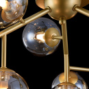 Lampa sufitowa złota z bursztynowymi kulami Dallas Maytoni Modern MOD545PL-12G