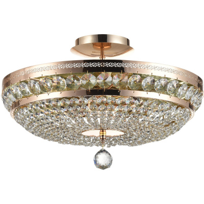 Lampa sufitowa złota z kryształami 43 cm Ottilia Maytoni Classic DIA700-CL-06-G