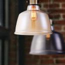 Lampa szklana Loft wisząca - bursztynowe szkło Irving Maytoni T163PL-01R
