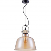 Lampa szklana Loft wisząca - bursztynowe szkło Irving Maytoni T163PL-01R