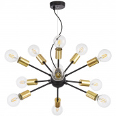 Lampa wisząca - 12 gołych żarówek Jackson Maytoni T546PL-12B