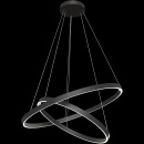 Lampa wisząca 2x ring LED Rim Maytoni czarna MOD058PL-L74B4K