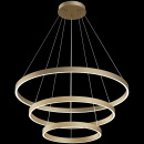 Lampa wisząca 3x ring LED Rim Maytoni mosiądz MOD058PL-L100BS4K
