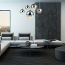 Lampa wisząca 5 kul niklowano-transparentnych z kryształami Fermi Maytoni Modern P140-PL-170-5-N