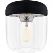 Lampa wisząca Acorn UMAGE czarna / chrom 02081