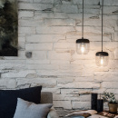 Lampa wisząca Acorn UMAGE czarna / chrom 02081