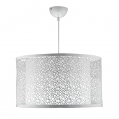 Lampa wisząca ażurowa, metalowa z wewnętrznym abażurem Madras Candellux 31-92727