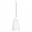 Lampa wisząca ażurowy stożek w kolorze białym Bene Candellux 31-70593