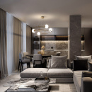 Lampa wisząca białe kule złote kręgi Balance Maytoni MOD317PL-04G